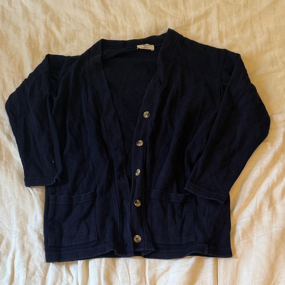Classic navy French Women's Cardigan